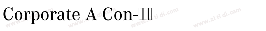 Corporate A Con字体转换